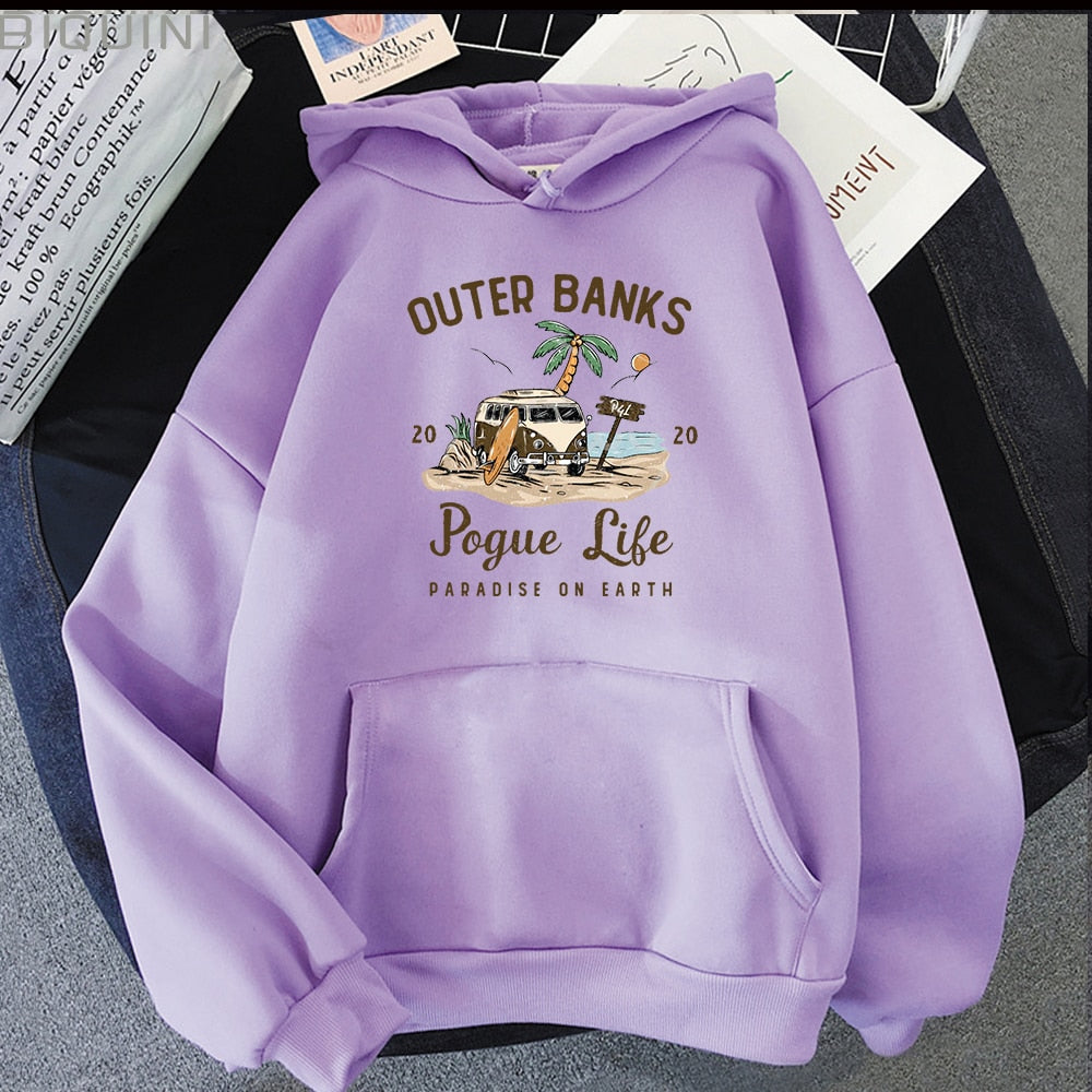 Sweat à capuche esthétique pour femme