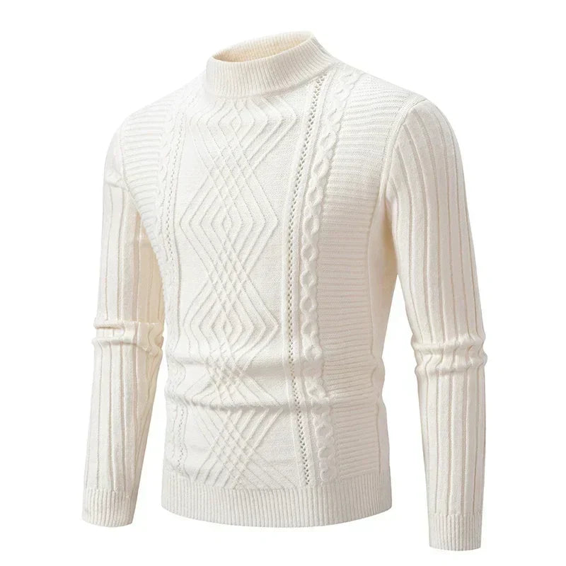 Berg-Feldt | Klassischer Strickpullover mit Struktur Weich und Warm Perfekt für Alltag und Fest