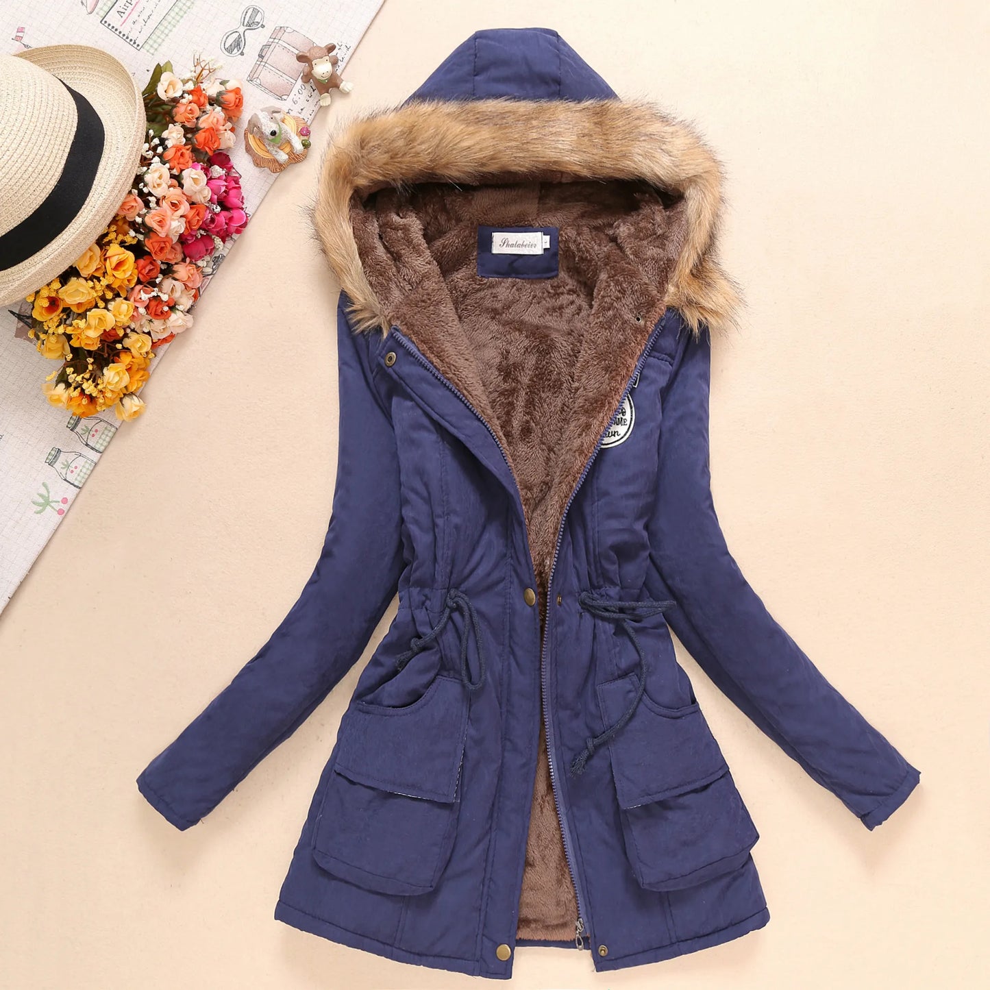 Berg-Feldt | Gepolsterte Baumwolle Herbst Winter Jacke Slim Fit