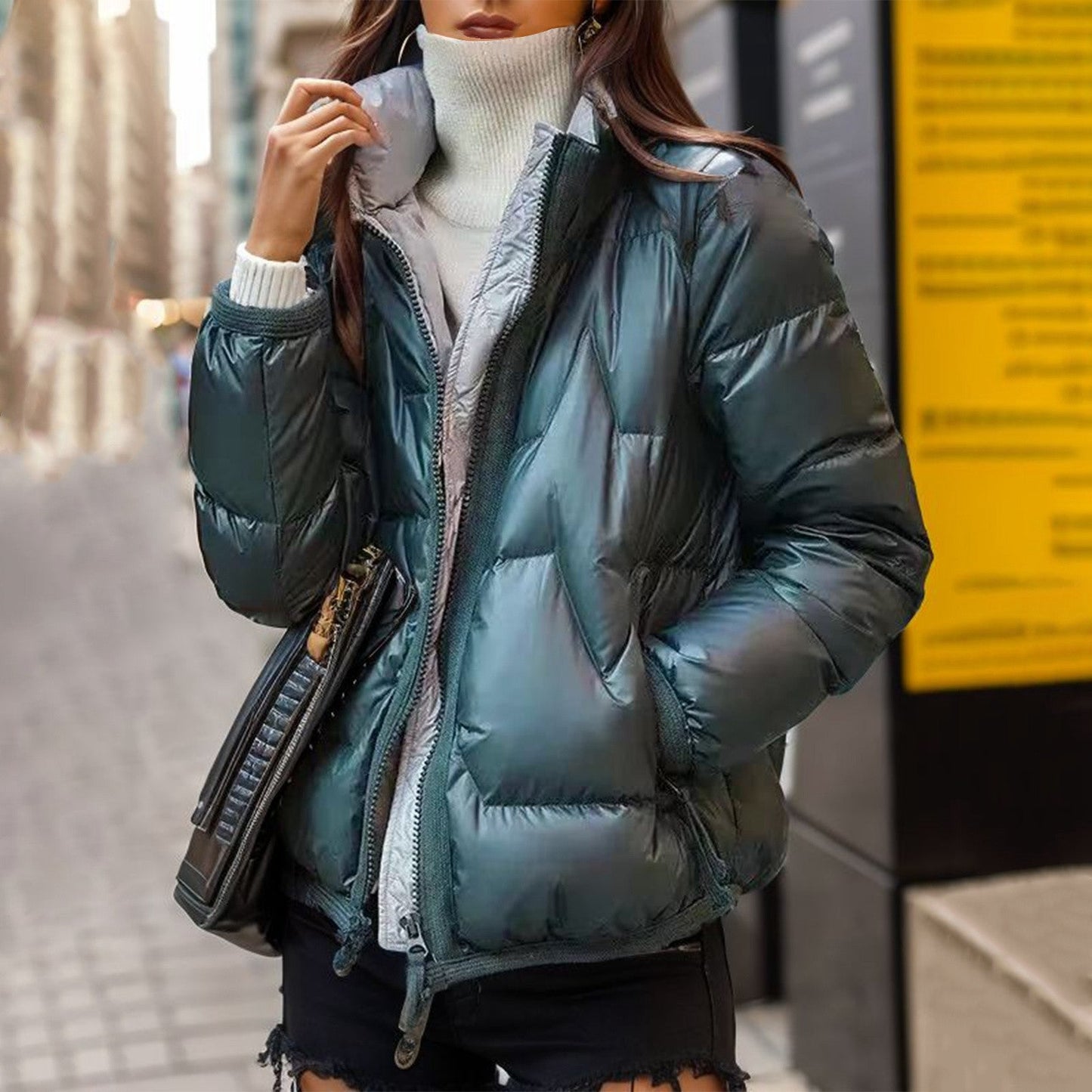 Berg-Feldt | Stylische Steppjacke mit Glänzendem Finish