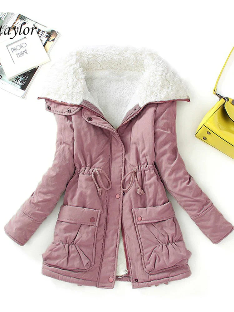 Berg-Feldt | Manteau d'hiver - Doublure en fausse fourrure - Coupe ajustable - Fermeture à glissière et à boutons-pression - Poches à rabat