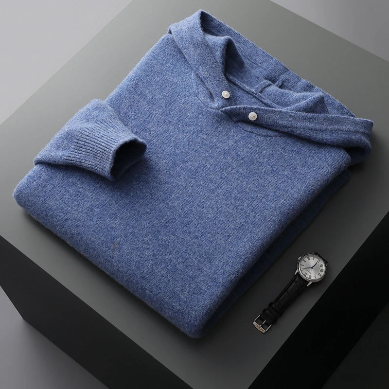 Kaschmir-Kapuzenpullover HARDY