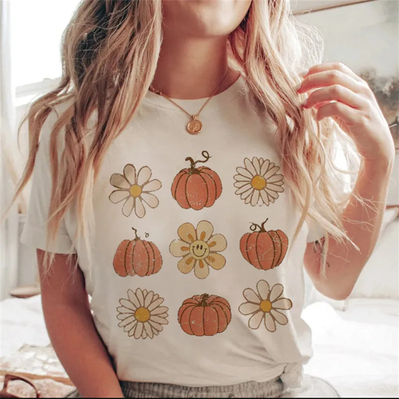 T-shirt d'Halloween d'automne élégant Doris