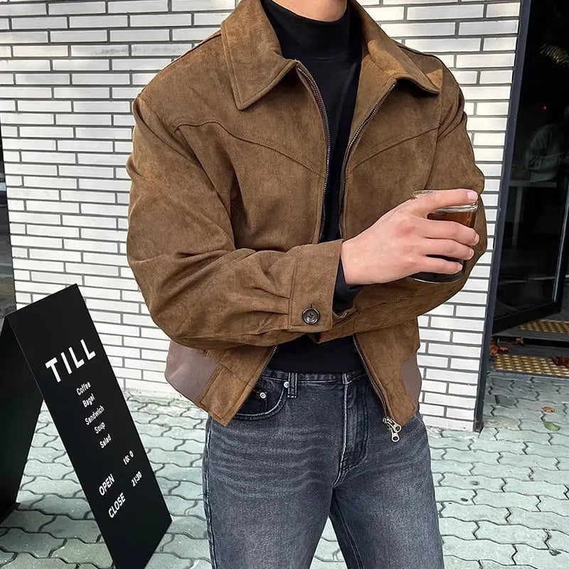 Veste cargo vintage en daim de haute qualité par Bombana