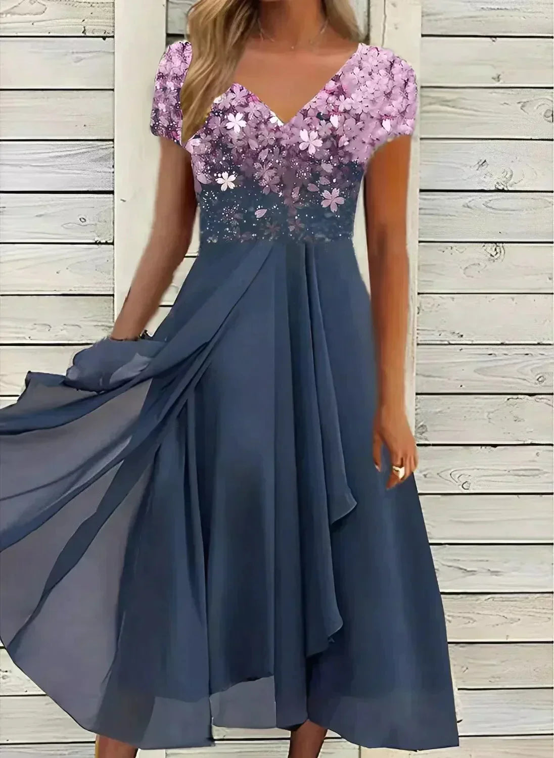 Robe de soirée en mousseline Johanna pour femmes