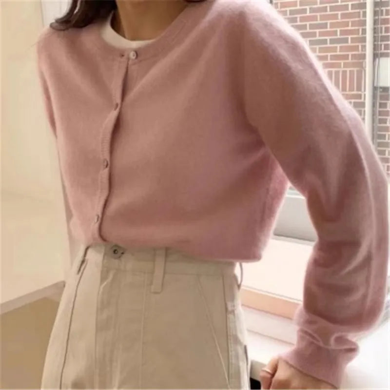 Berg-Feldt | Gemütliche Strickjacke mit Öffnung Vorne