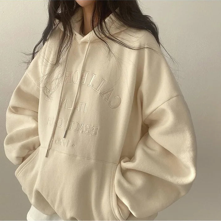 Berg-Feldt | Oversized Damen Hoodie Mit Stickerei