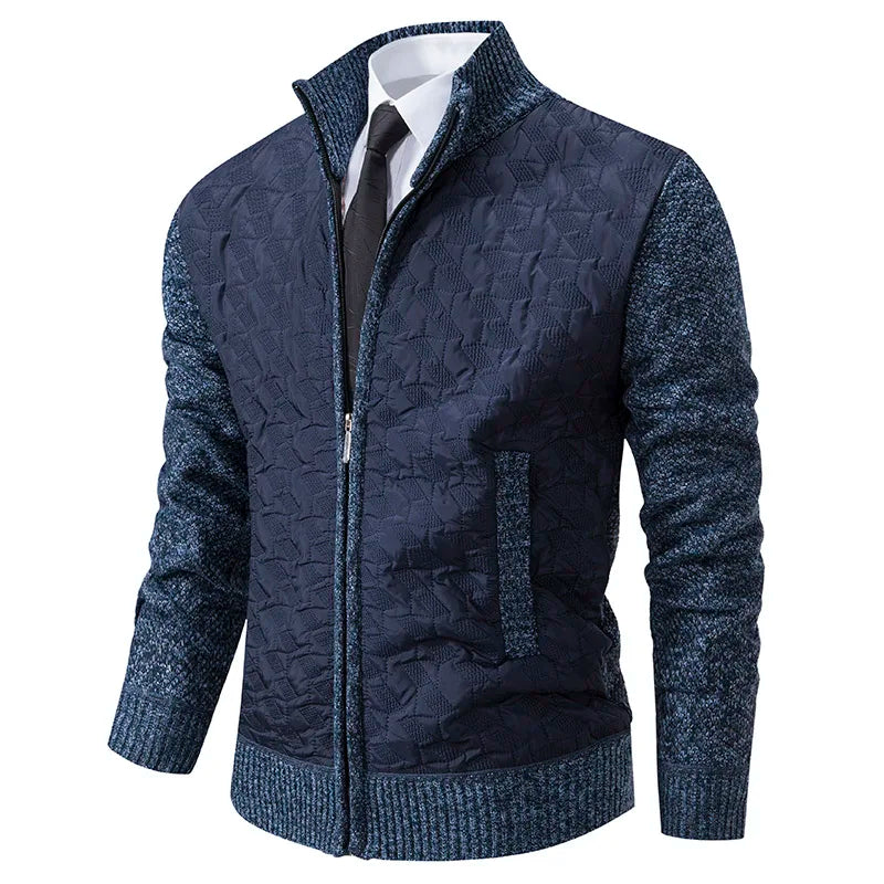 Berg-Feldt | Strickjacke mit Gepolsterter Front Warm und Modern Perfekt für Den Alltag
