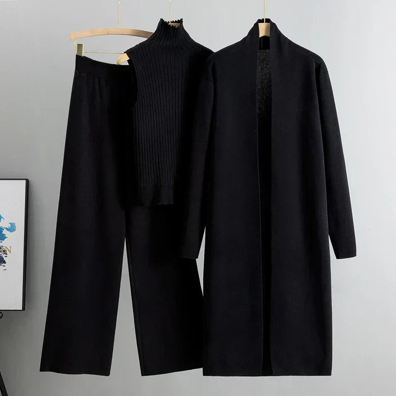 Berg-Feldt | delige gestrickte Set - stilvolle Damen Loungebekleidung