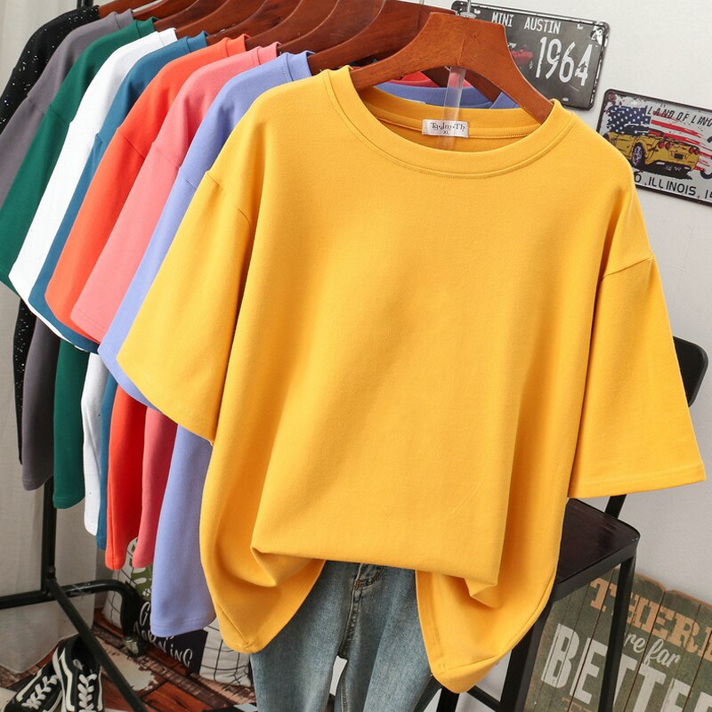 Berg-Feldt | Oversized Baumwoll-Basic-T-Shirt für Damen