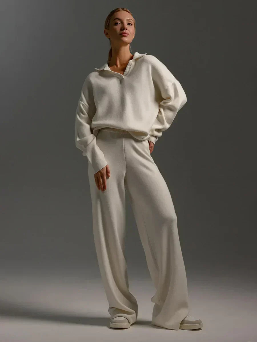 Polo en coton et pantalon large - Ensemble Valérie™