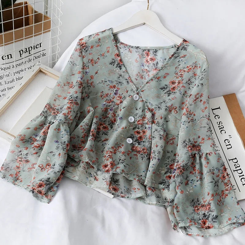Blouse ample en mousseline vintage Chloé par Fudus