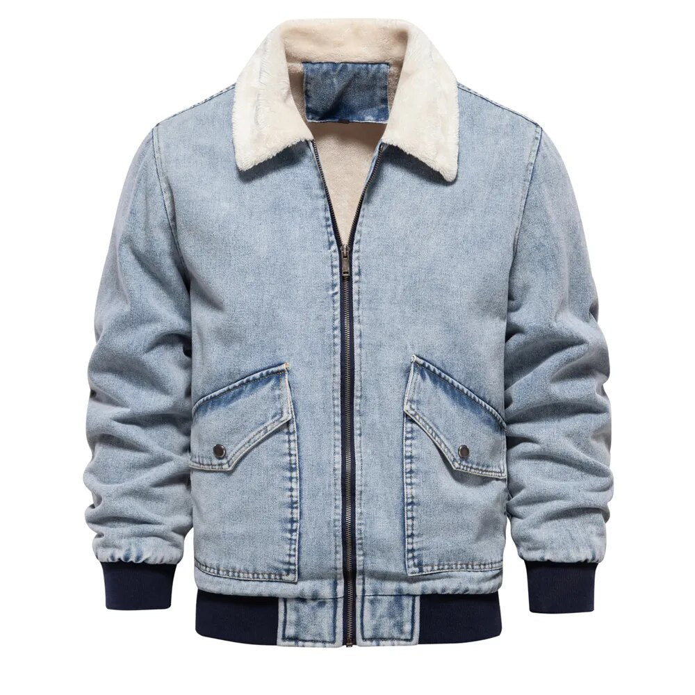 Berg-Feldt | Herren Jeansjacke warm gefüttert