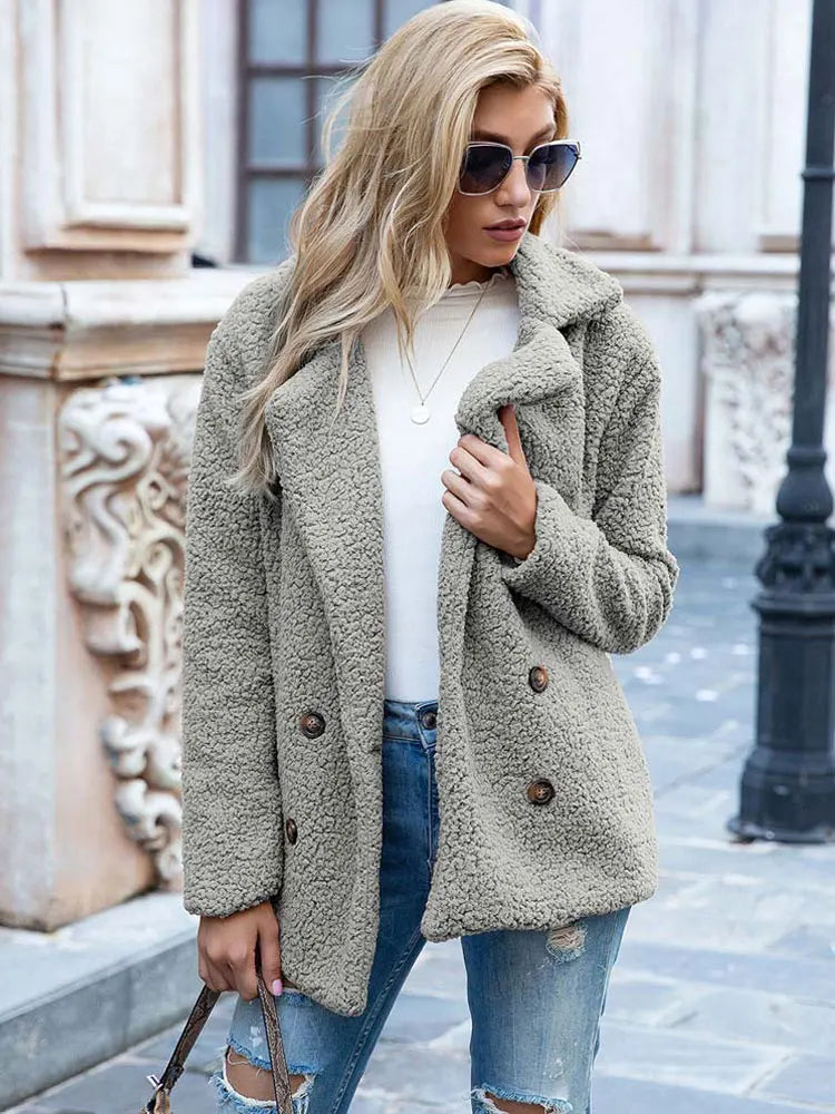 Berg-Feldt | Manteau chaud en peluche pour femme