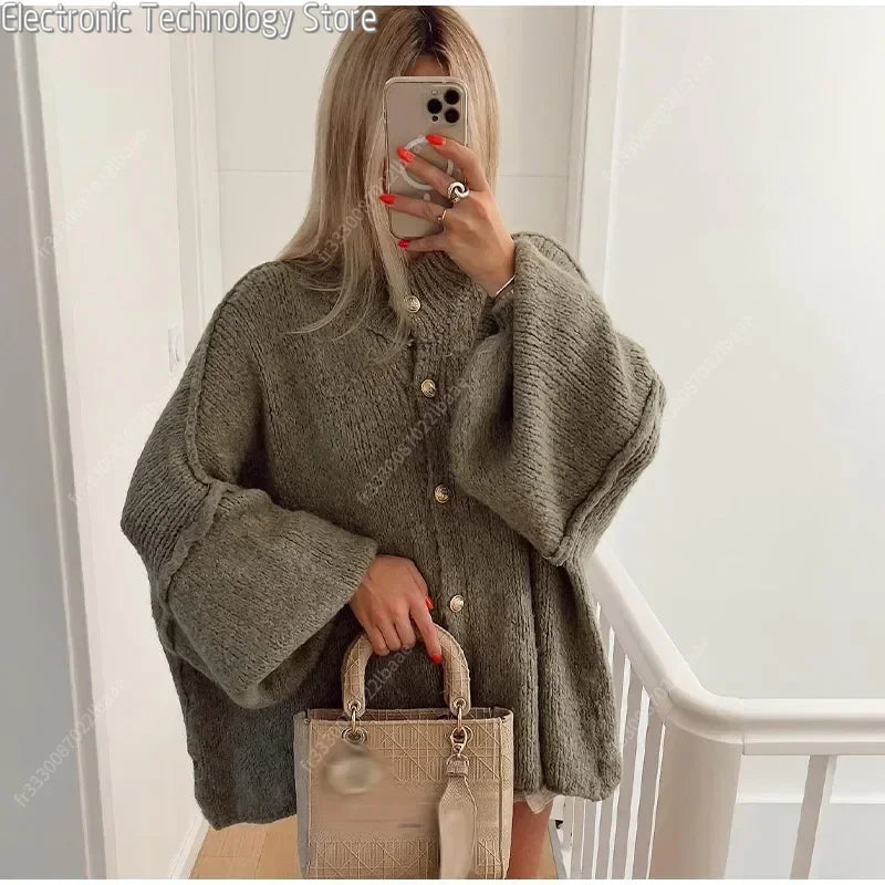 Berg-Feldt | Eleganter Strick-cardigan mit Knöpfen Wolle/acryl Komfortabel und Stilvoll