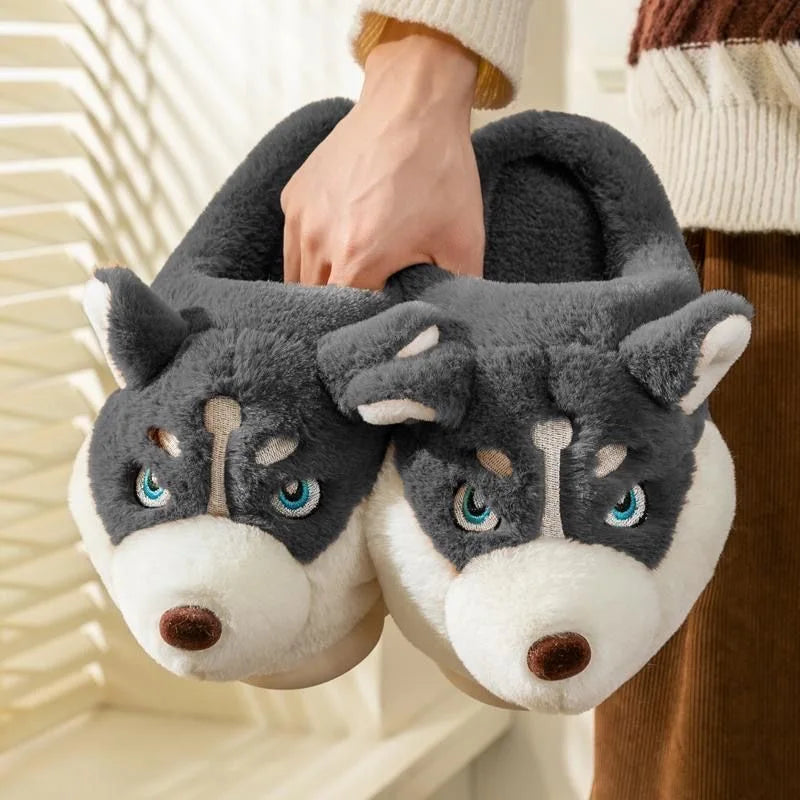Berg-Feldt | Pantoufles douces pour femmes, jolies pantoufles Husky pour la maison