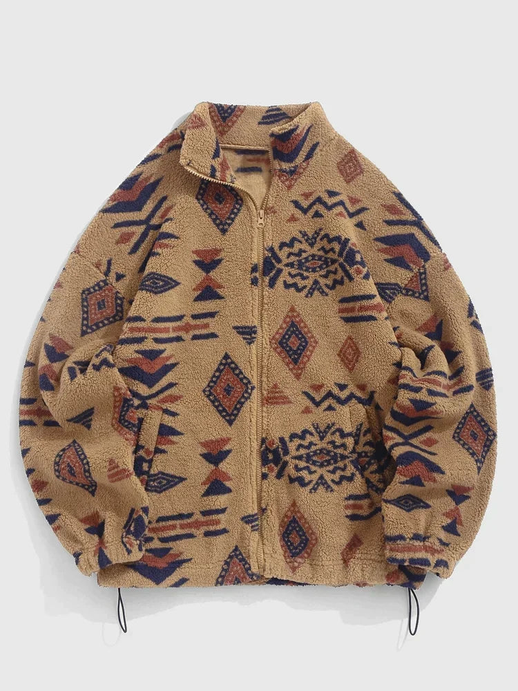Berg-Feldt | Pullover mit Ethnischem Druck