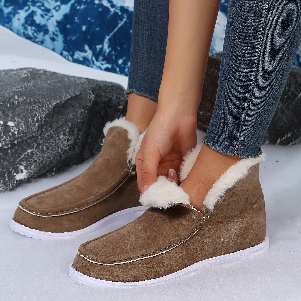 Berg-Feldt | Fashion Flache Schnee Stiefel