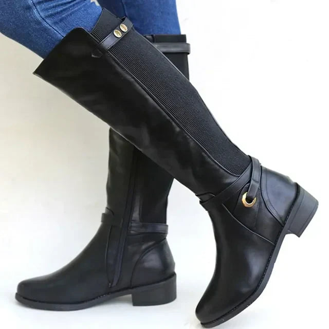 Berg-Feldt | Lederstiefel mit dicken Absätzen für zusätzlichen Halt