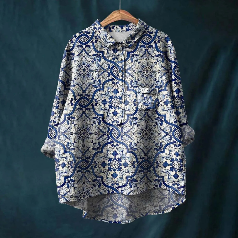 Chemise en lin LOTTA imprimée
