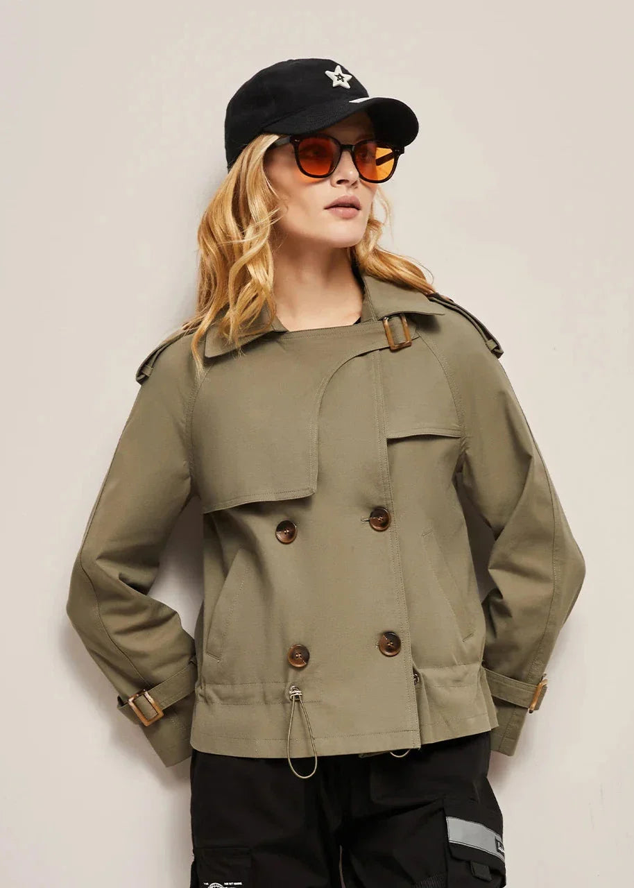 Berg-Feldt | Doppelreihiger Trenchcoat für Damen - formelle und lässige Jacke