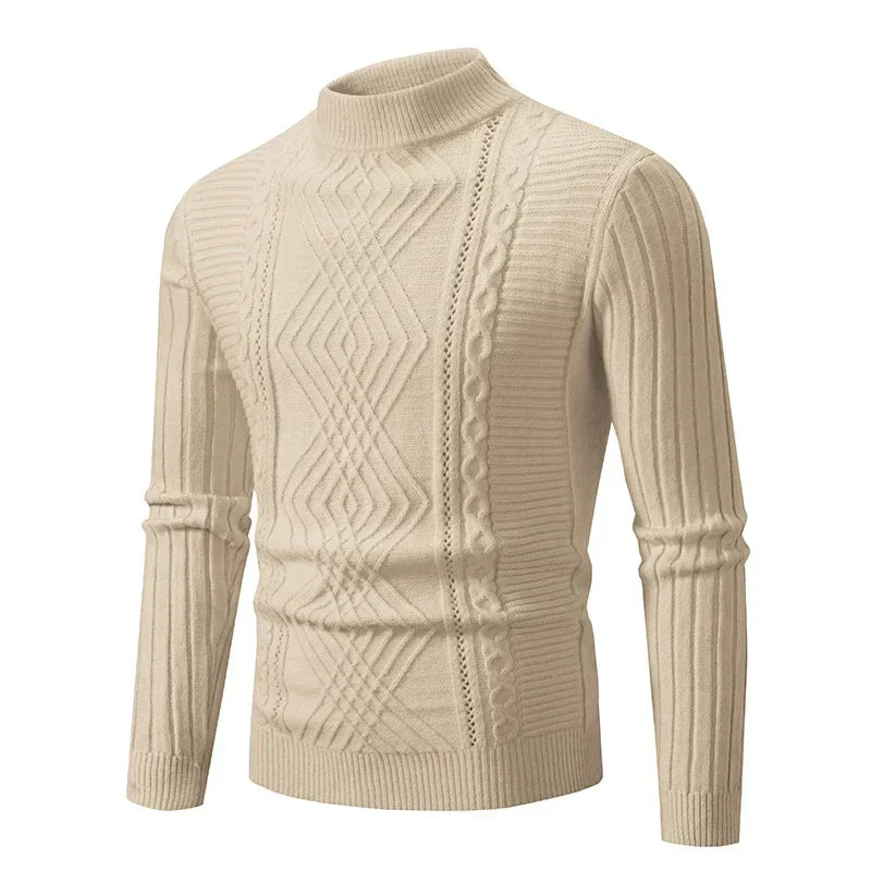 Berg-Feldt | Klassischer Strickpullover mit Struktur Weich und Warm Perfekt für Alltag und Fest