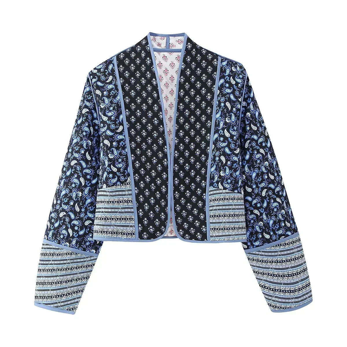 Berg-Feldt | Veste florale vintage patchwork pour femme