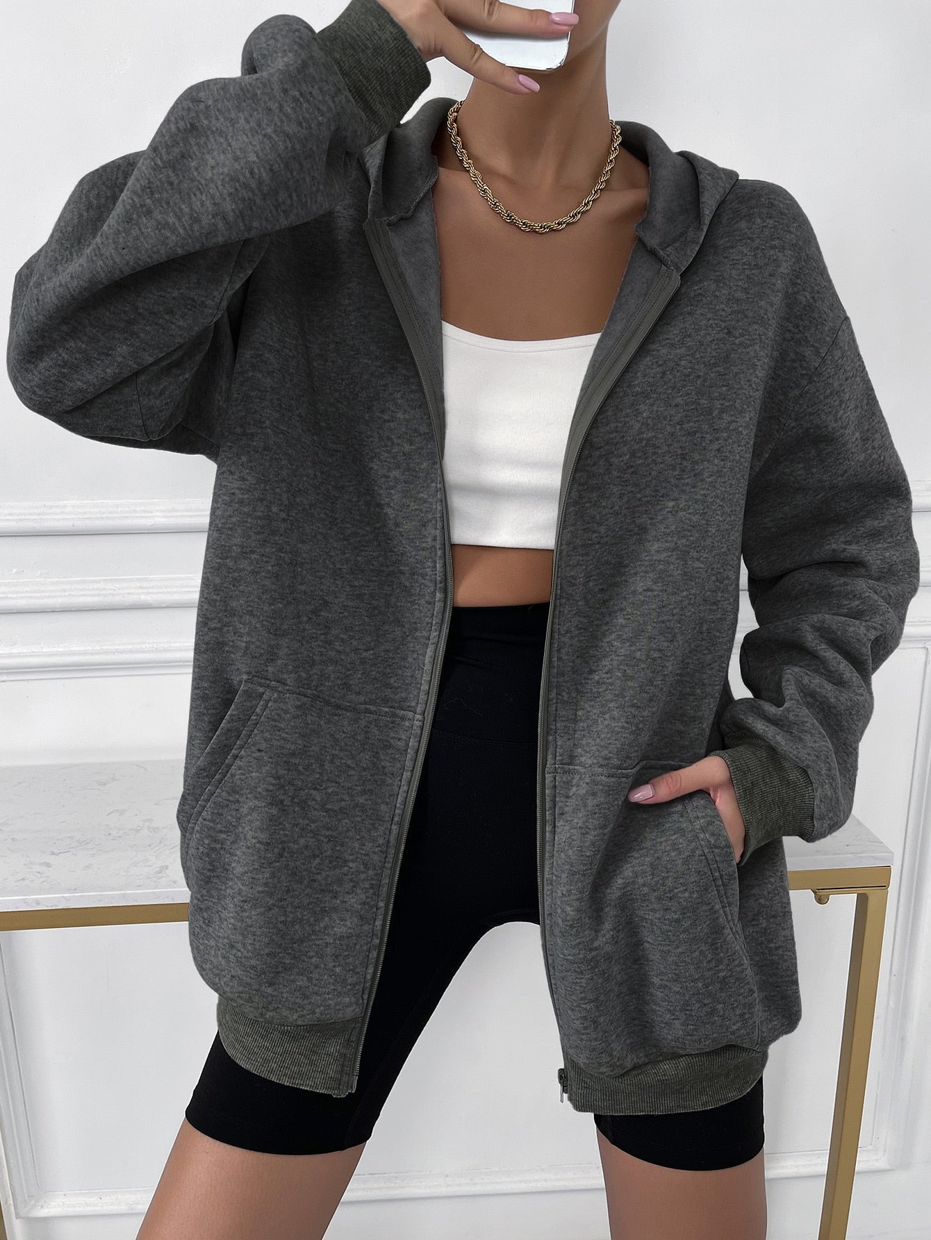 Berg-Feldt | Gilet zippé à capuche pour femme