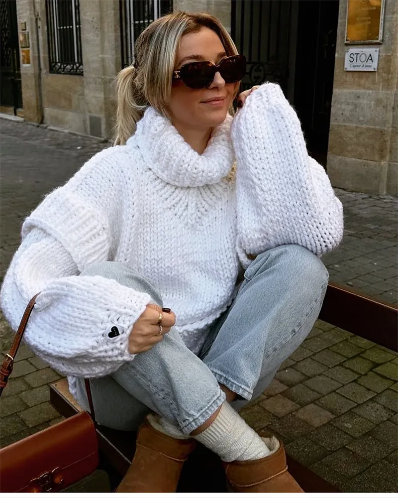 Berg-Feldt | Pull en Maille Épaisse Oversize et Tendance Parfait pour l'Automne