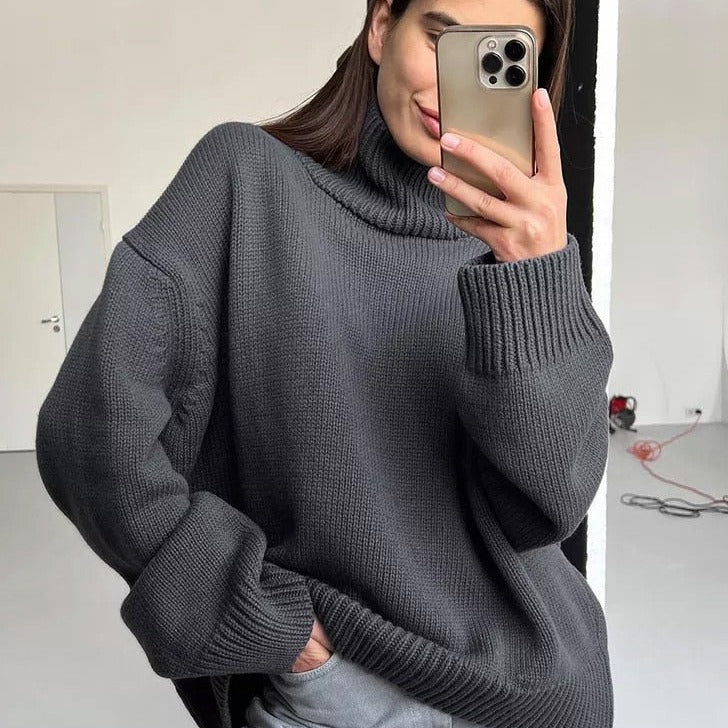 Berg-Feldt | Lässiger Lockerer Rollkragenpullover