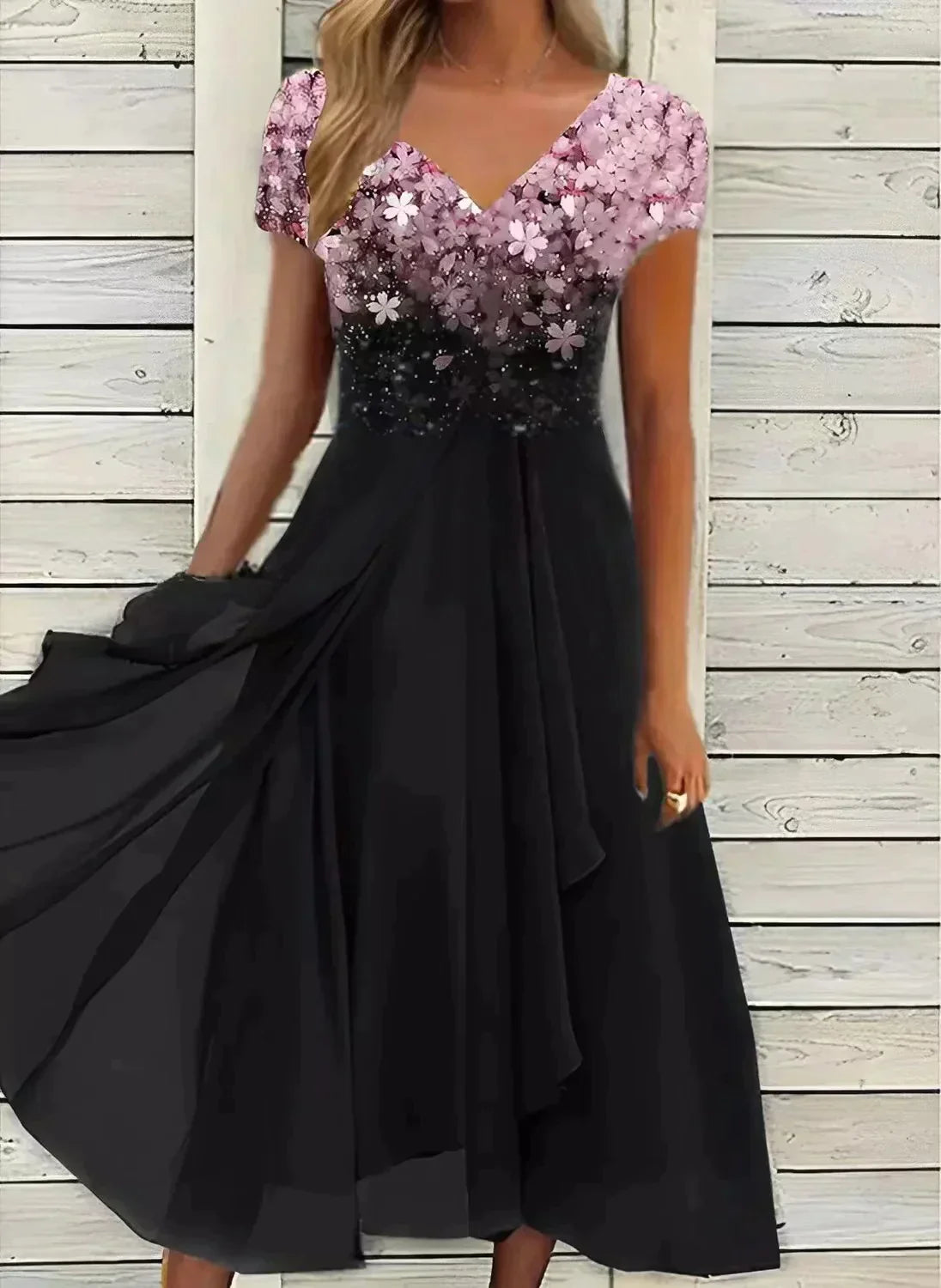 Robe de soirée en mousseline Johanna pour femmes