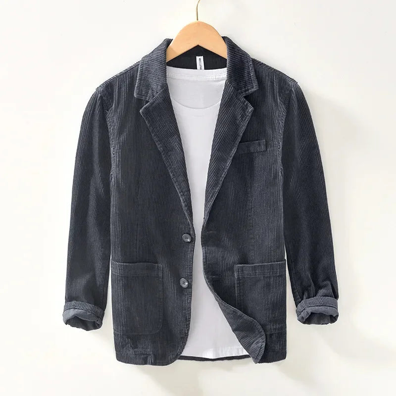 Chriss - Blazer décontracté en velours côtelé