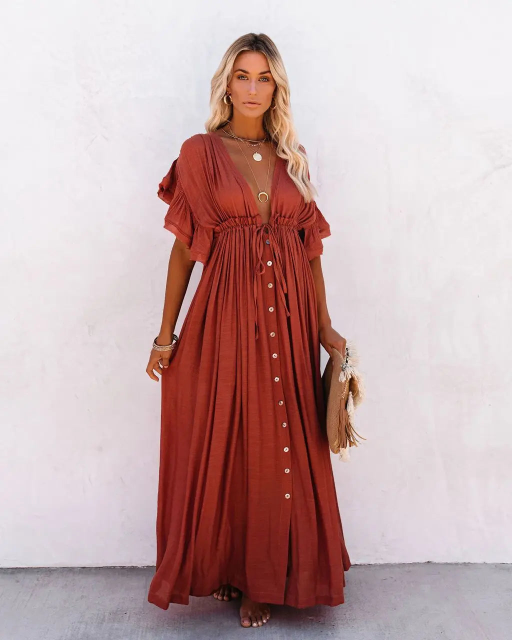 Robe longue de plage élégante - Priya