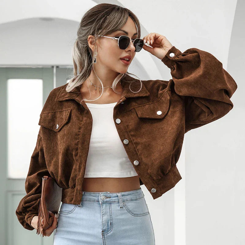 Berg-Feldt | Veste en velours côtelé décontractée pour femme