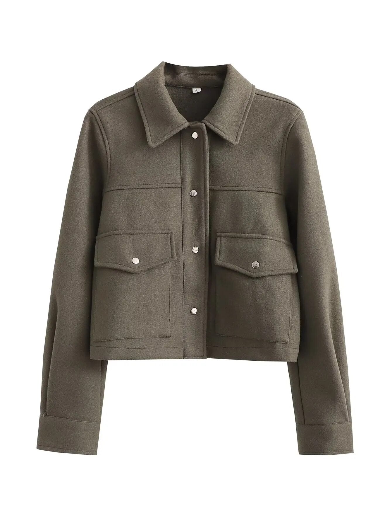 Berg-Feldt | Elegante Jacke mit farbigem Kragen und Hebe für Damen