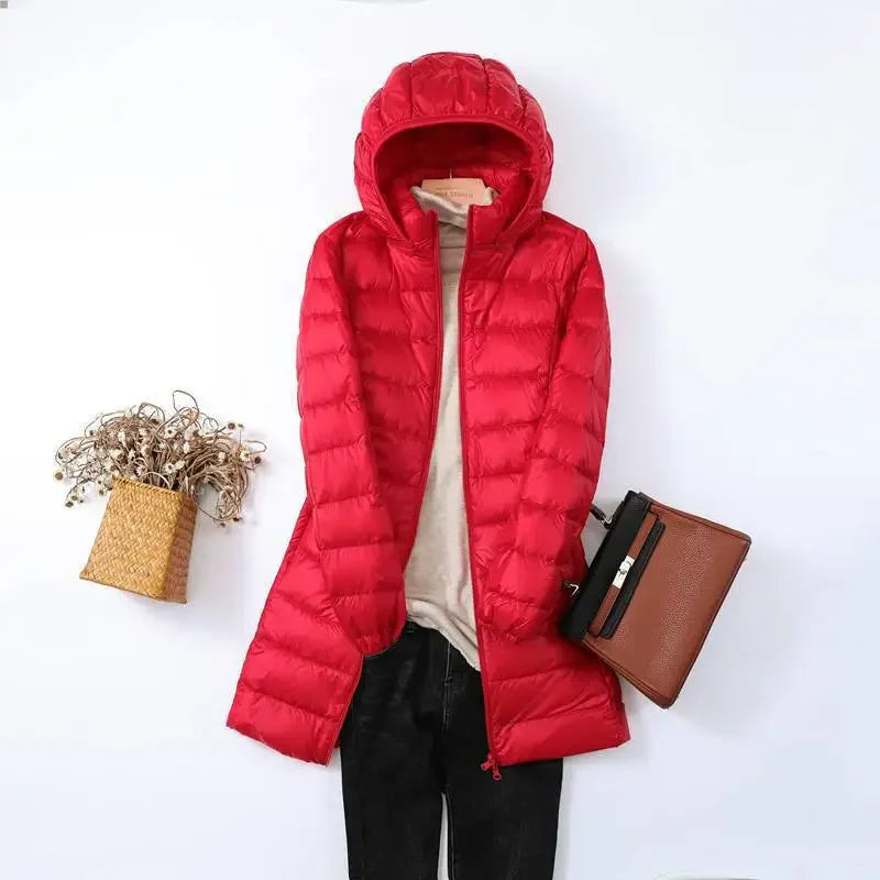 Berg-Feldt | faltbare Pufferjacke - stilvolle isolierte Jacke mit abnehmbarem Kapuze