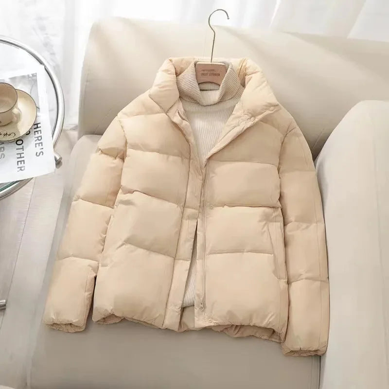 Berg-Feldt | Pufferjacke – Gequiltet Isoliert – Hoher Kragen – Reißverschluss – Warm Dick