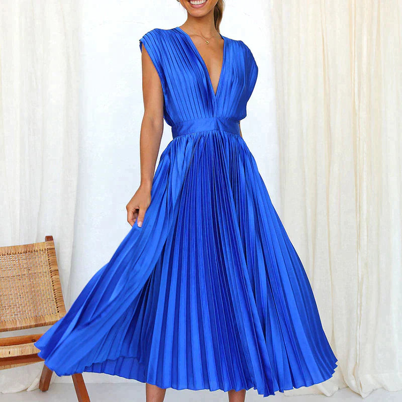 Élégante robe plissée de Lena
