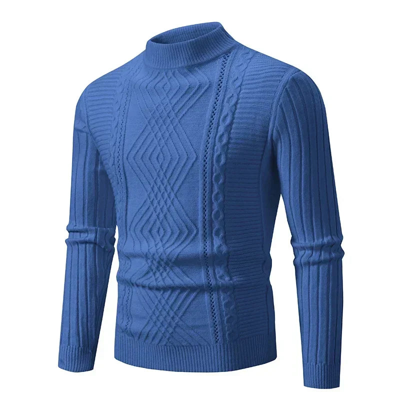 Berg-Feldt | Klassischer Strickpullover mit Struktur Weich und Warm Perfekt für Alltag und Fest