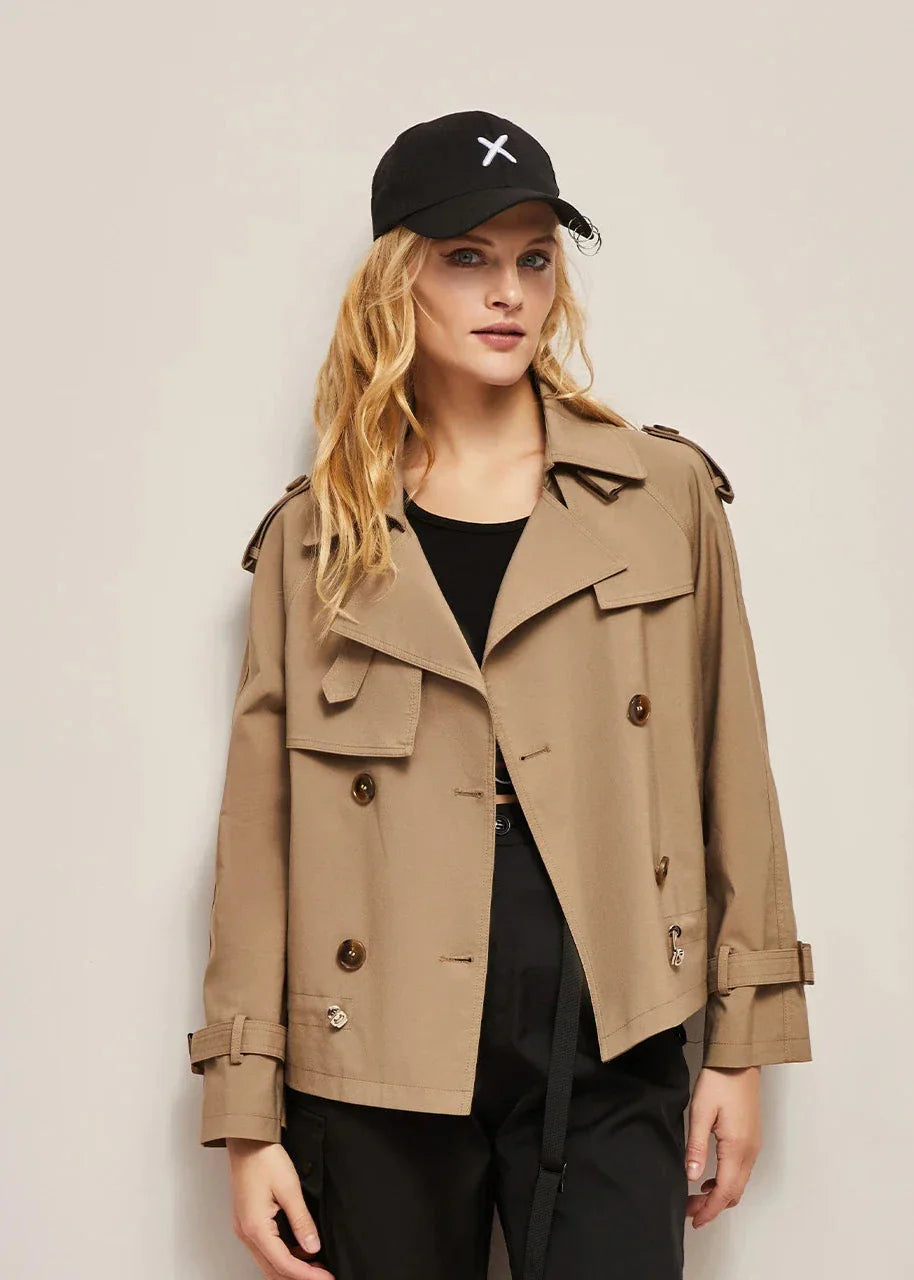 Berg-Feldt | Doppelreihiger Trenchcoat für Damen - formelle und lässige Jacke