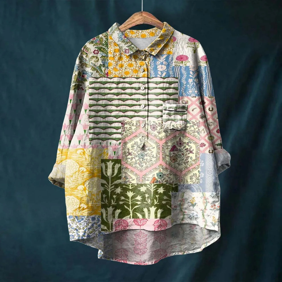 Chemise en lin LOTTA imprimée