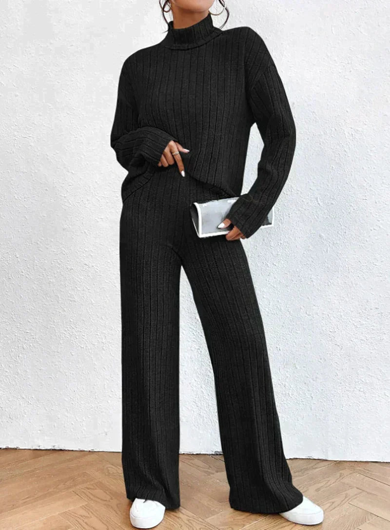 Berg-Feldt | Gestrickte Hose und Rollkragenpullover für Damen
