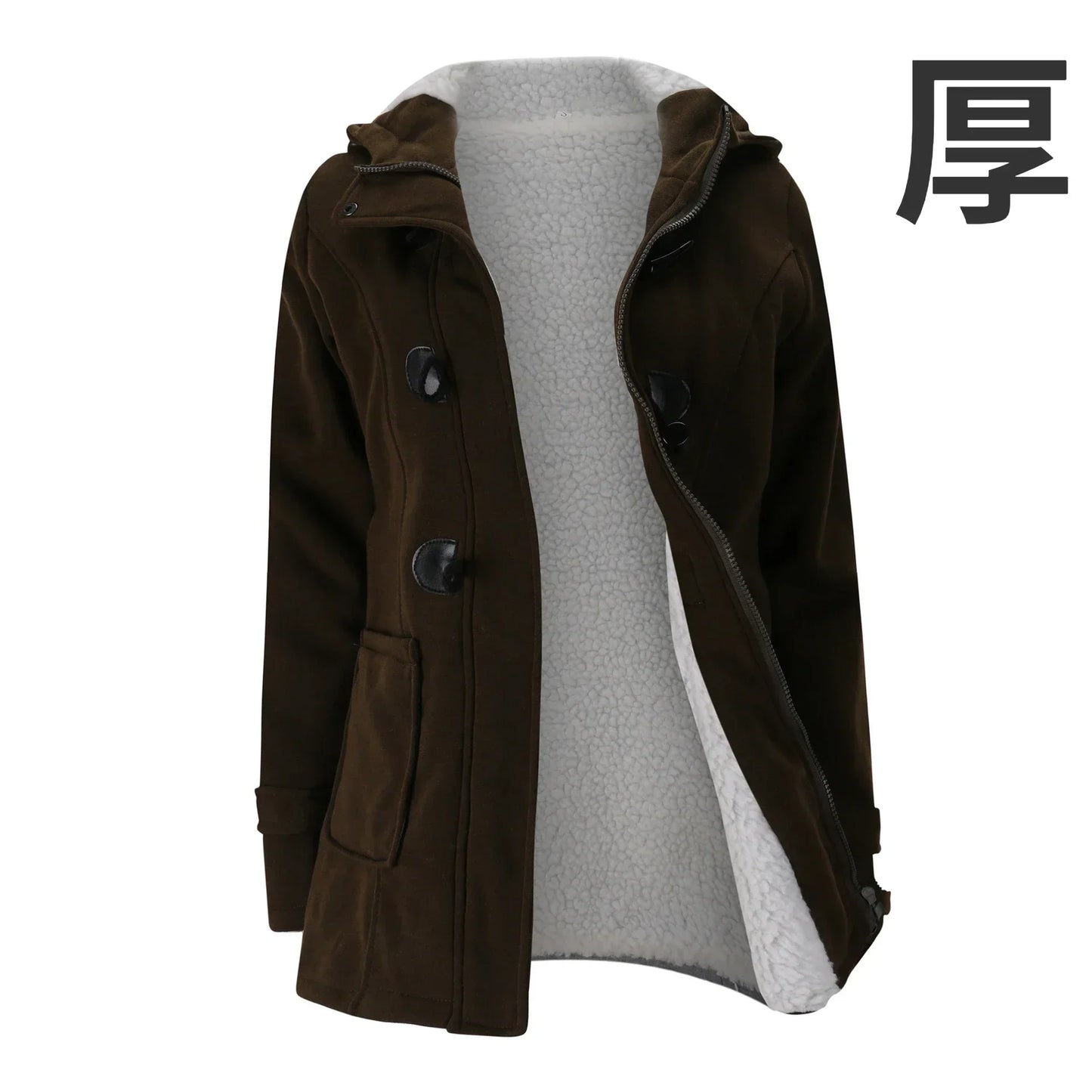 Manteau d'hiver décontracté style julienne
