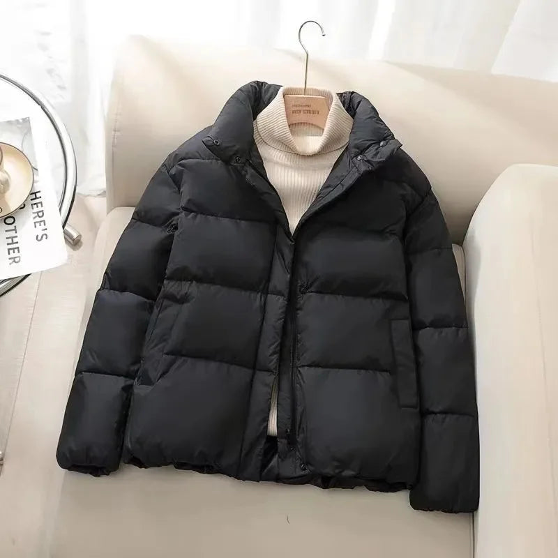 Berg-Feldt | Pufferjacke – Gequiltet Isoliert – Hoher Kragen – Reißverschluss – Warm Dick