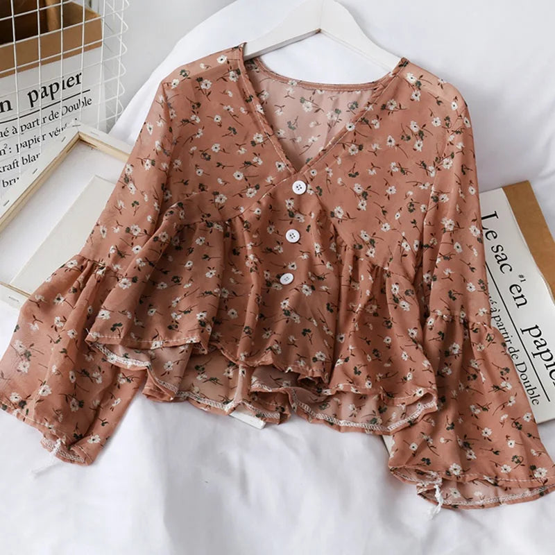 Blouse ample en mousseline vintage Chloé par Fudus