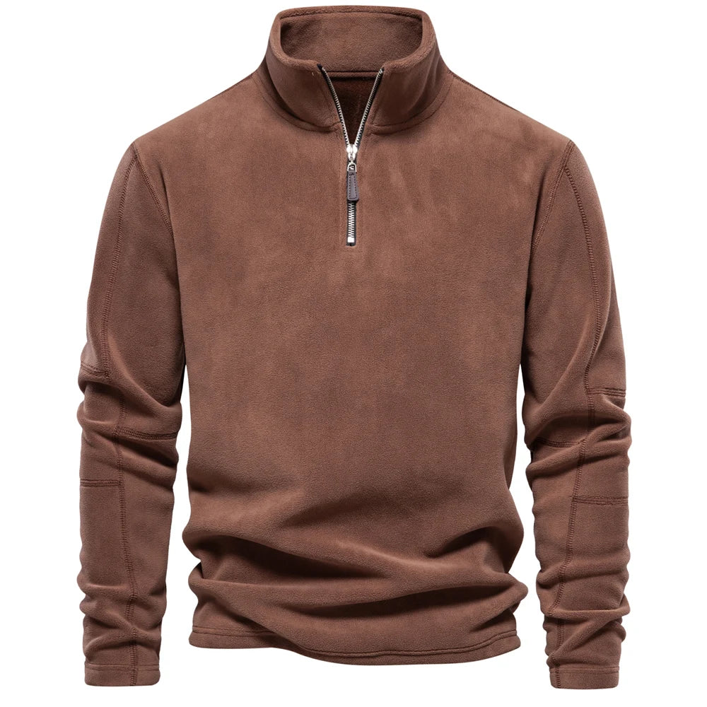 Berg-Feldt | Sweat-shirt polaire doux à fermeture éclair Chaud et confortable Idéal par temps froid
