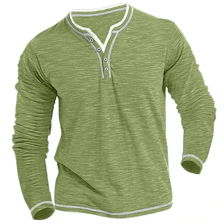 Chemise à manches longues et col en V (TIL)