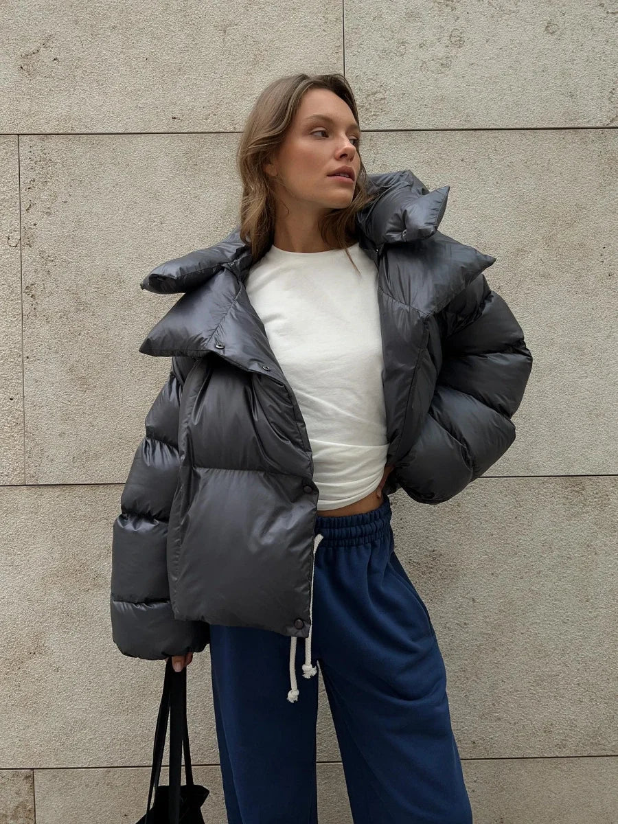 Berg-Feldt | Modische Steppjacke in Anthrazit
