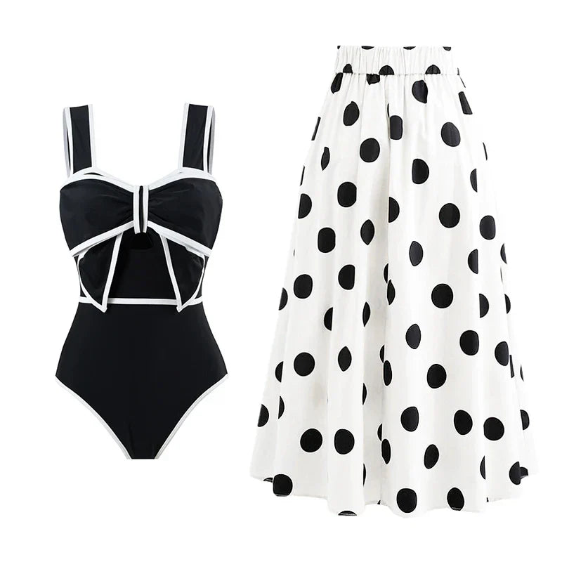 Berg-Feldt Maillot de bain une pièce à nœud pour l'été