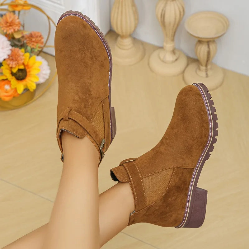 Berg-Feldt | Bottes d'hiver à boucle, bout rond, talons épais